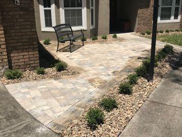 <img src="bricks.jpg" alt="tan brick paver patio">