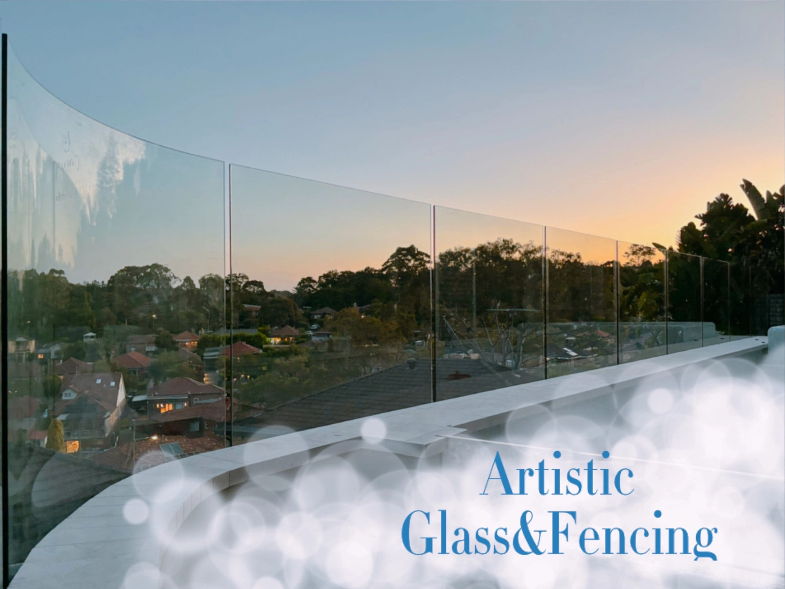 Frameless glass balustrade installed on a rooftop balcony in Sydney, providing clear views, Safety.