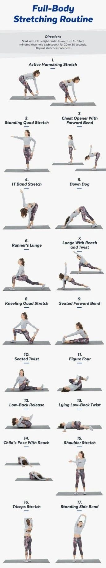 A full body stretching routine useful for flexibility & maintaining range of motion. 
