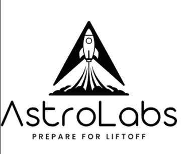 AstroLabs logo with a rocket launching and the slogan Prepare for Liftoff.