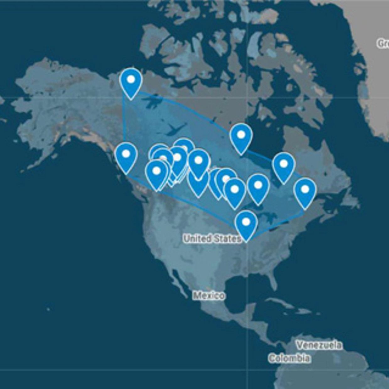 Points of interest where our ancestors traveled. 
