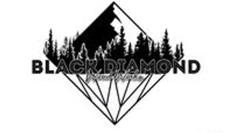 Black Diamond logo with mountain and trees.