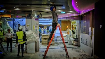 Drydock Ceilling replacement Cruise Ship