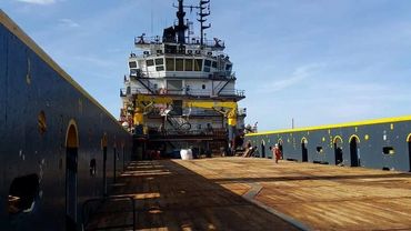 Clean Deck area for new contract in Guyana