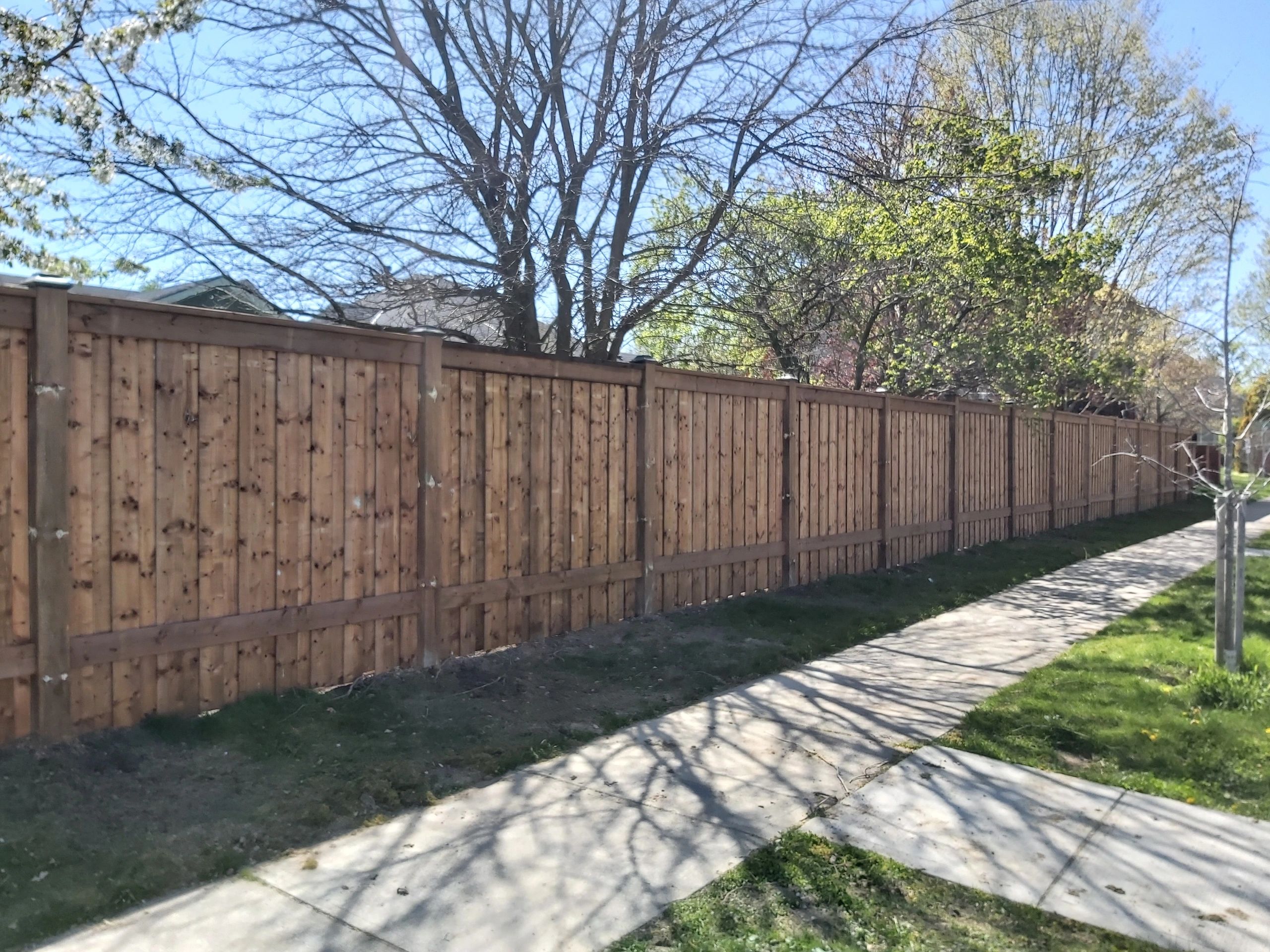 Fence installation project by Forrest City Fencing London Ontario