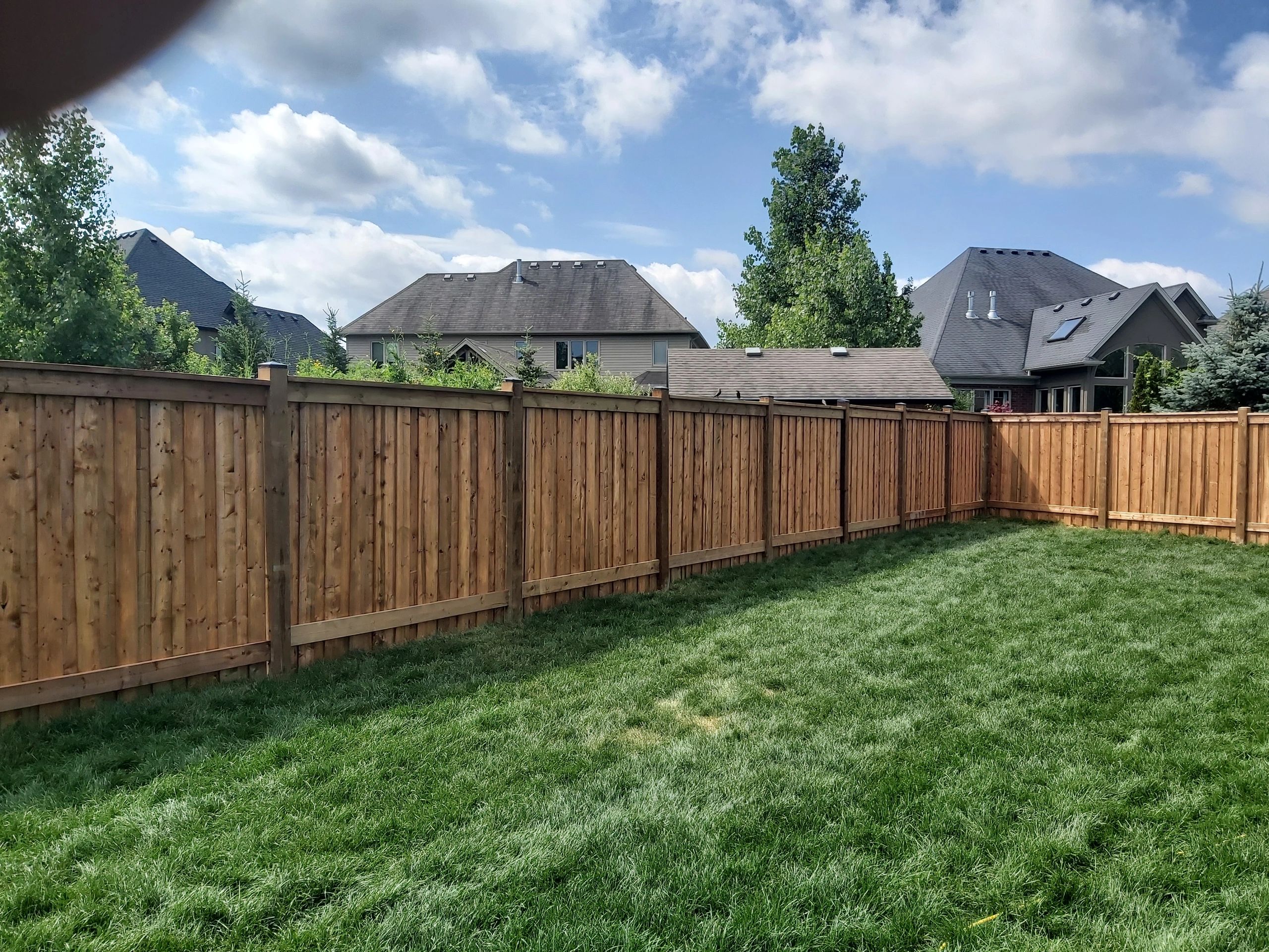 7ft extra privacy fence installation London Ontario by Forrest City Fencing