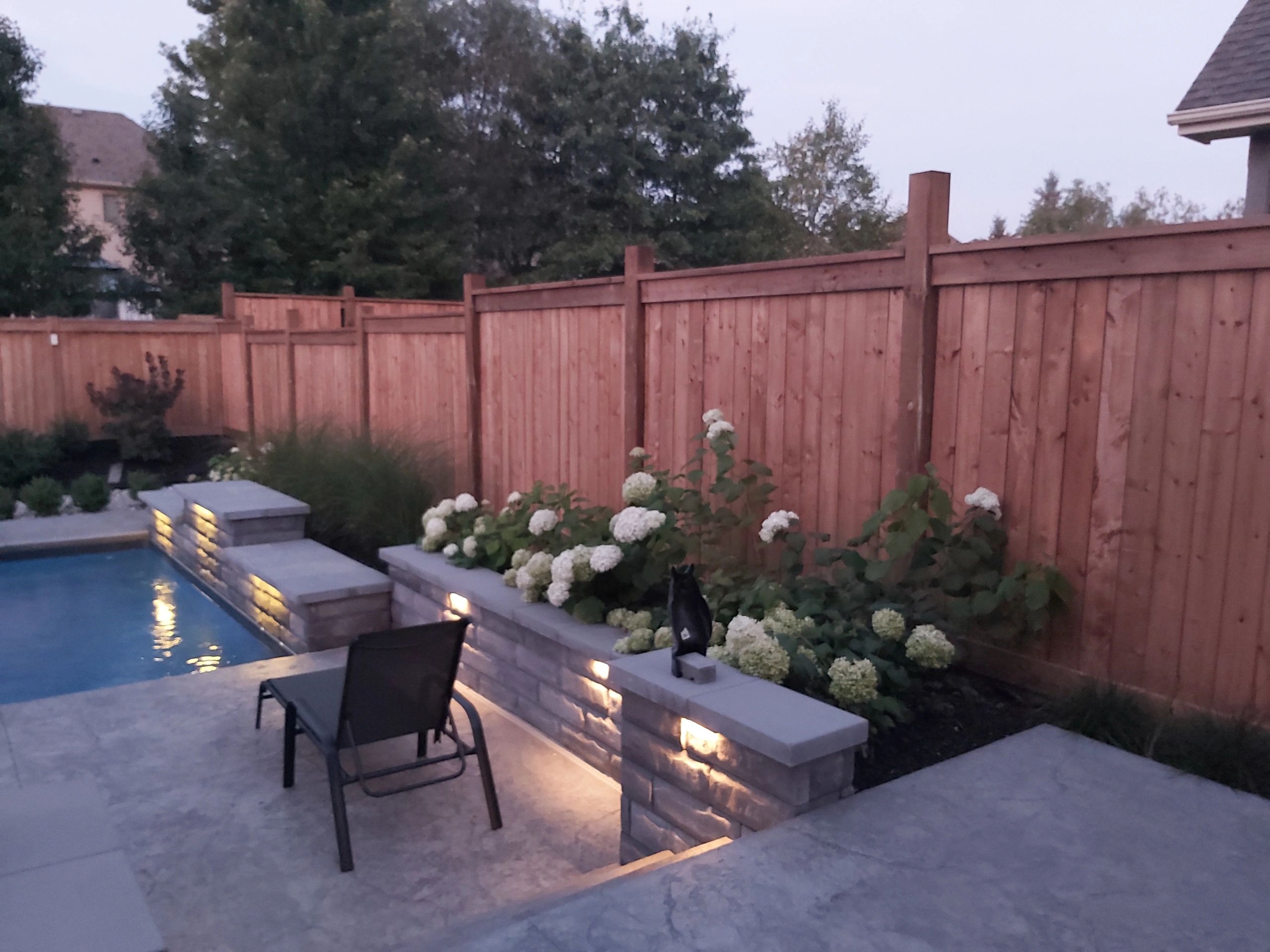 Semi privacy 6ft fence installation in London Ontario