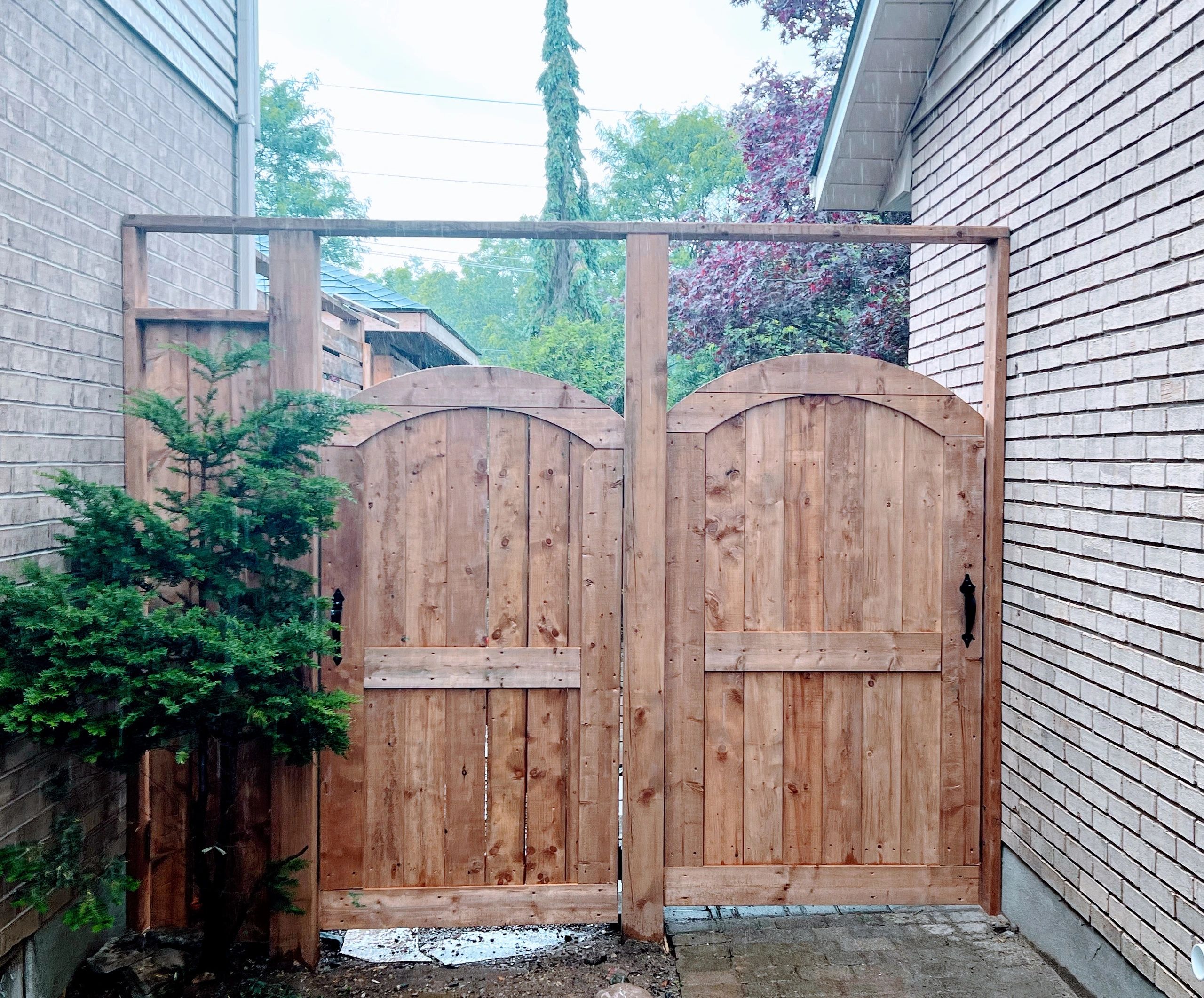 Custom gate installation by Forrest City Fencing London Ontario