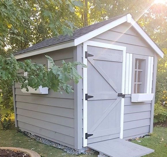 6x8ft pine shed custom built in London Ontario