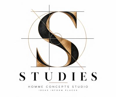 Elegant 'SStudies' logo with geometric design.