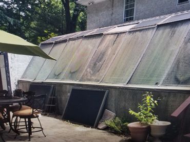 reconstruction to an old Sunroom in West Orange New Jersey