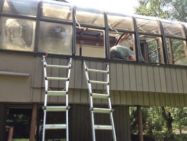 replacing thermal pane windows on a sunroom