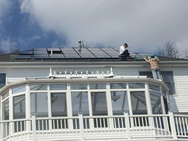 installing snow guards to protect the sunroom