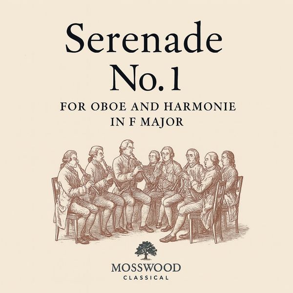Cover of Serenade No.1 for oboe and harmonie in F major.