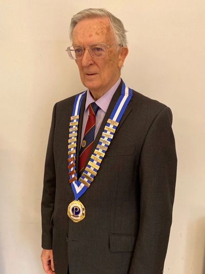 Ferring Probus Club President Gordon Uphill