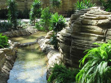 Concrete rock pond