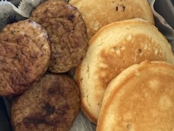Pancakes and sausage 