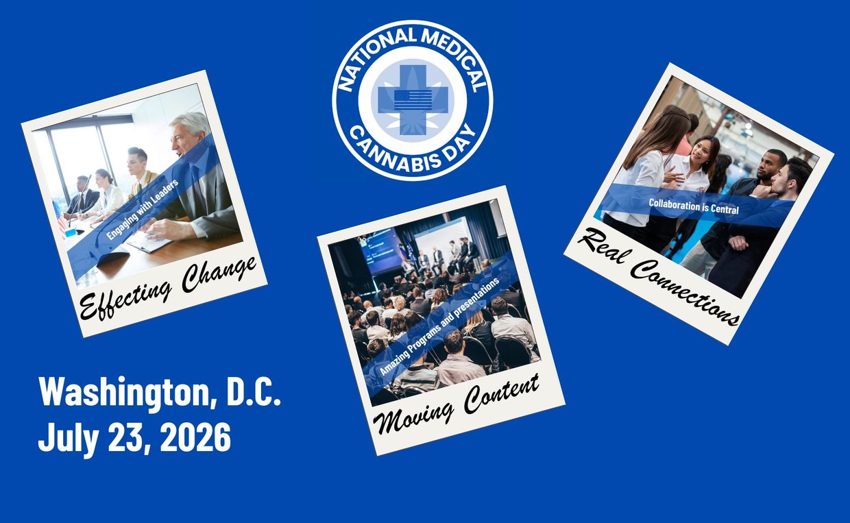 National Medical Cannabis Day in Washington, D.C. on July 23, 2026, promoting change, content, and connections.