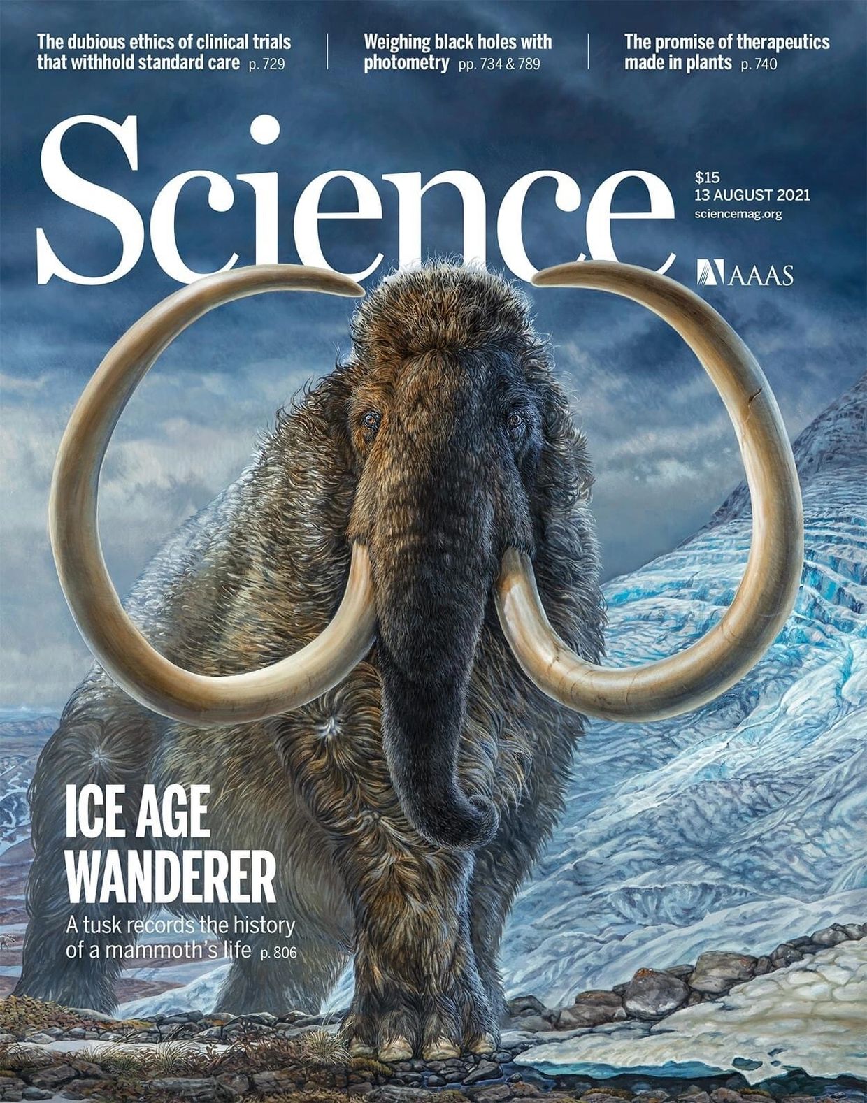 Mammoth on Science magazine cover.