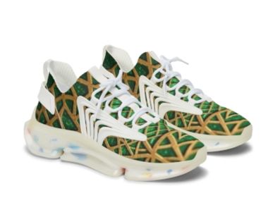 
Snakeskin Print Green and Golf 
Comfort Shoes 