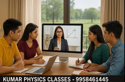 Indian students studying Physics online with a pHYSICS tutor in a PASCHIM VIHAR
