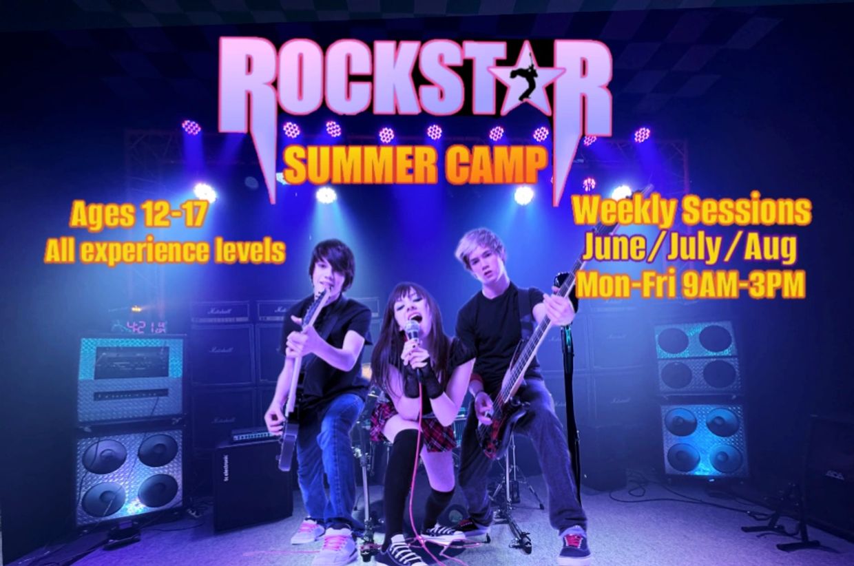 Teens rock out at a summer camp for all experience levels, June to August.