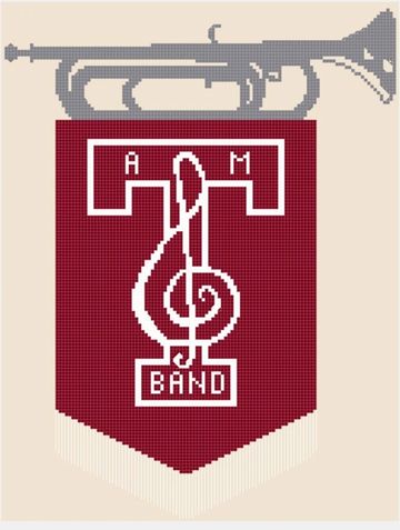 Aggie Band Bugle Rank Banner