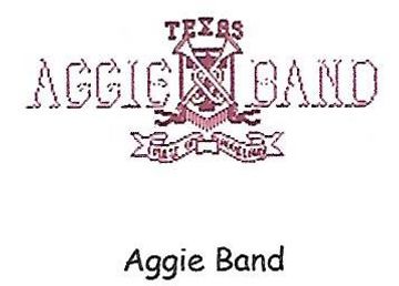 Aggie Band bugles and banner