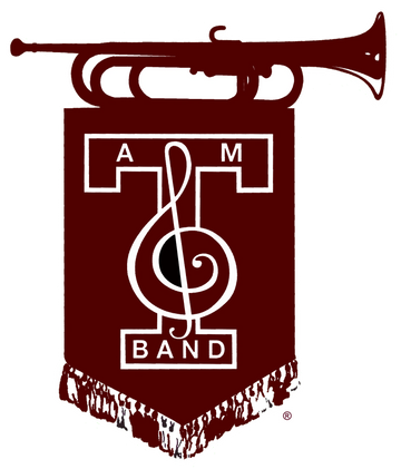 Fightin' Texas Aggie Band Bugle Rank Banner decal sticker