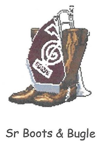 Senior boots and Aggie Band Bugle Rank 