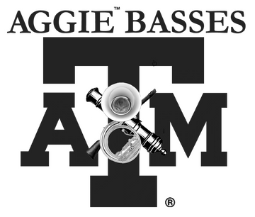 Block ATM with Bass and Crossed Cannon and Rifle, Aggie Basses on top 