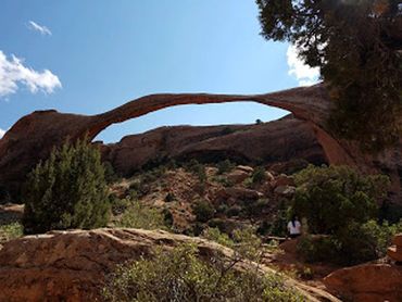 Natural stone archway at Arches National Park in Utah