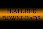 Text stating 'FEATURED DOWNLOADS' with a golden background.