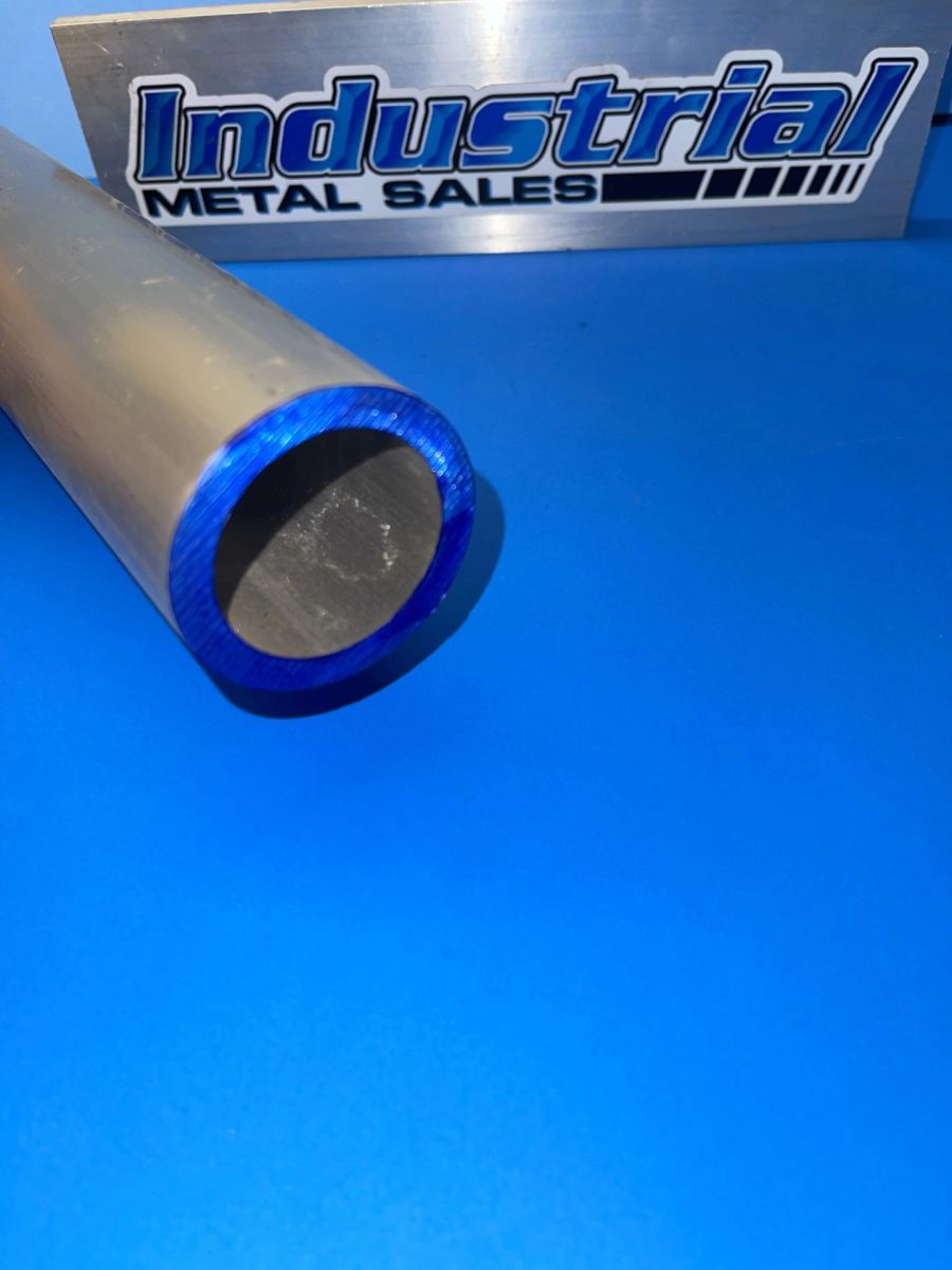 12-Inch 2" OD Aluminum Round Tube - 1/4" Wall, 6061 T6511 Mill Finish, Made In USA