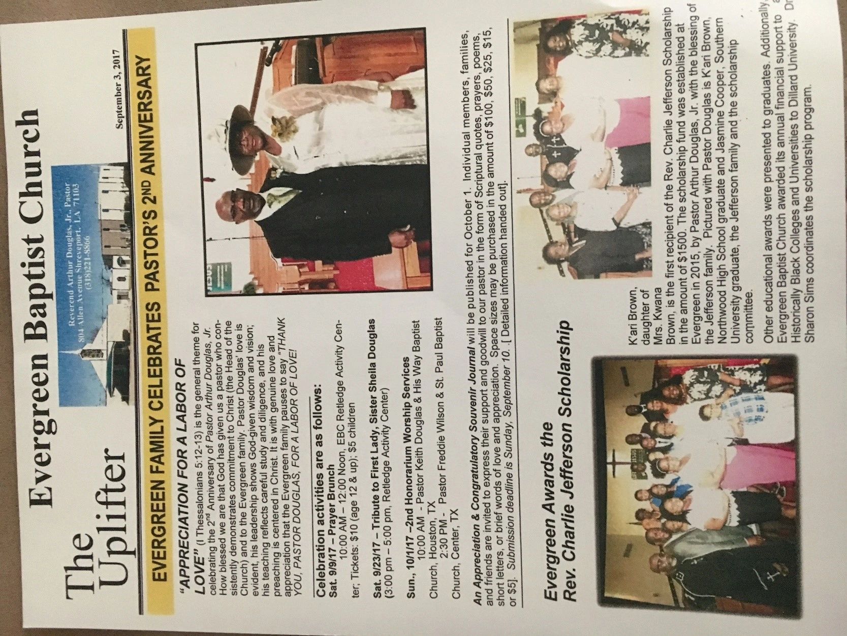 Evergreen Baptist Church Plain Dealing La Home for the new humanity