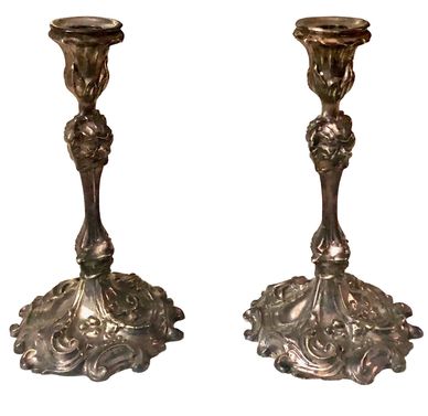 19th Century Twisted Gothic Candlesticks in Bronze, Set of 2 for sale at  Pamono