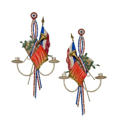 French Tole And Iron Sconce