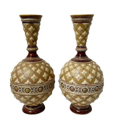 German Mettlach Vases