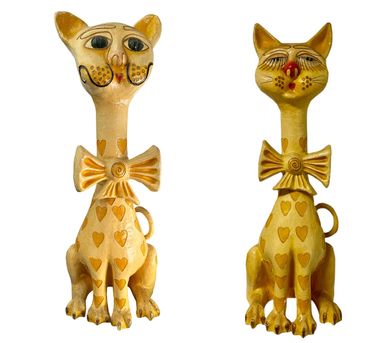 Papier-Mâché Cats 