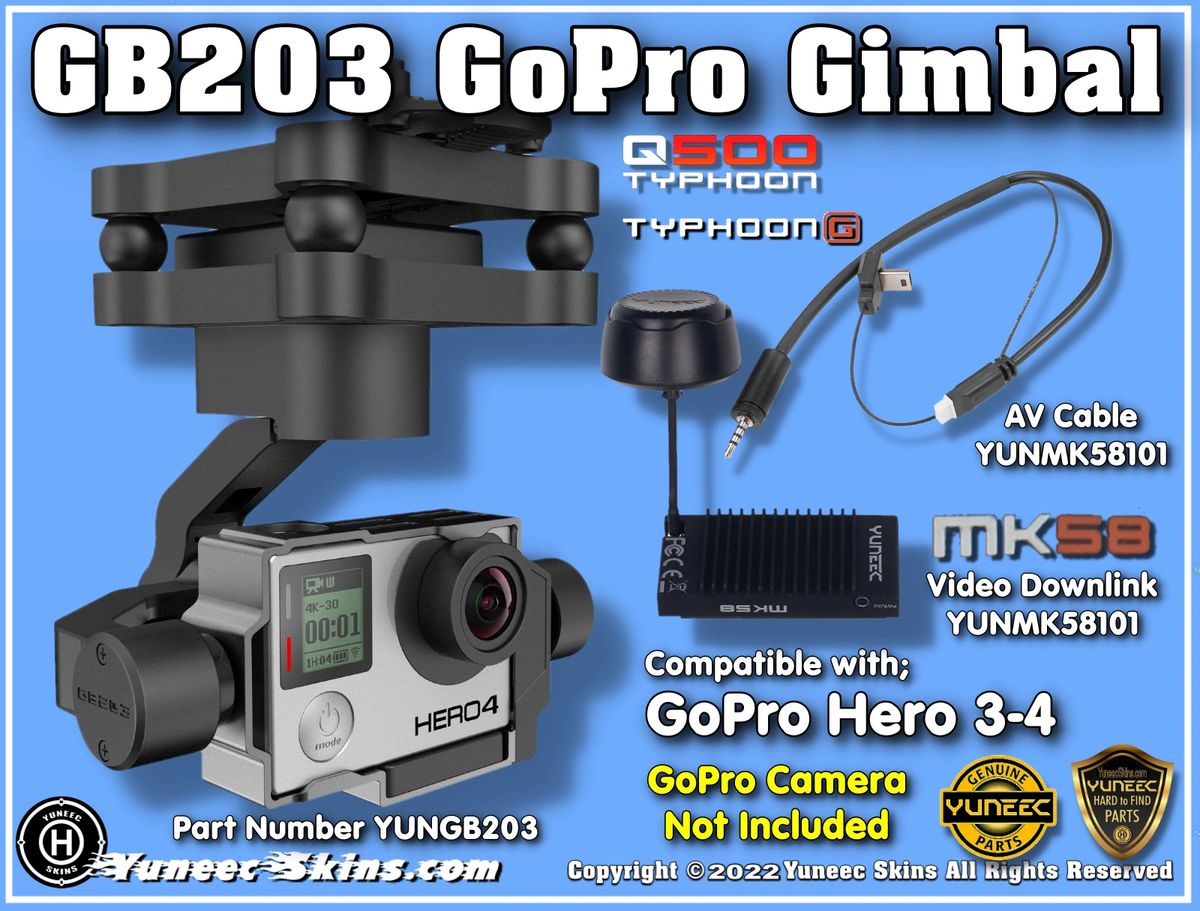 GB203 Gimbal Q500-Blade Chroma GoPro Hero 3-4 YUNGB203