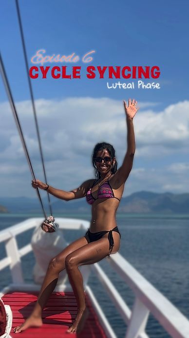 Luteal phase support with self-care, balanced meals and gentle workouts.