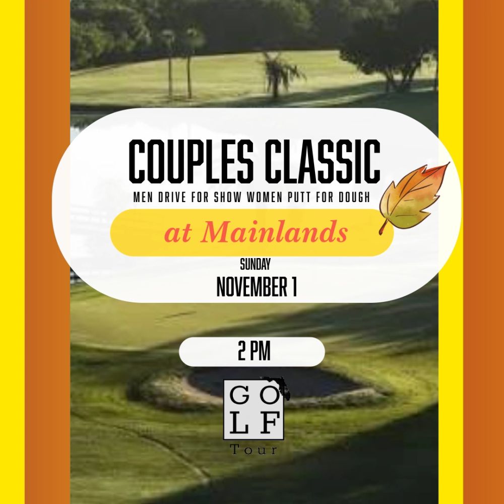 Get your significant other and join us at Mainlands on November 1 — 2 PM