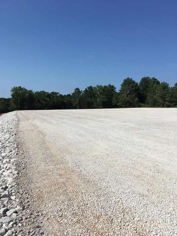 Rock Pad with erosion control