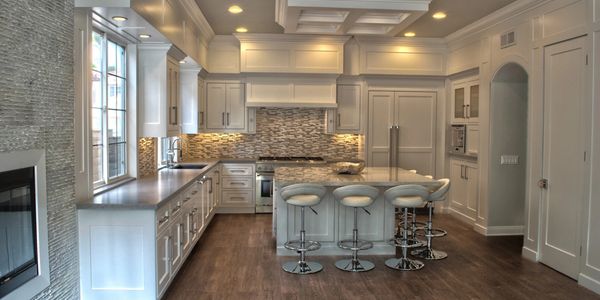 Custom Cabinetry, white kitchen, custom cabinets, cabinet maker near me