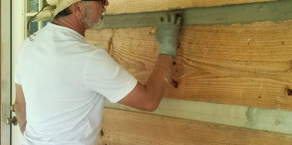 Log Home Chinking Western North Carolina, Asheville NC, Hendersonville NC