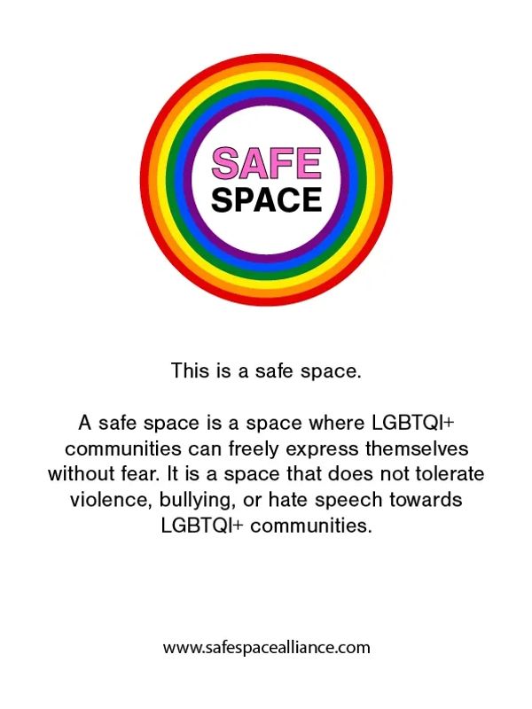 Safe space poster