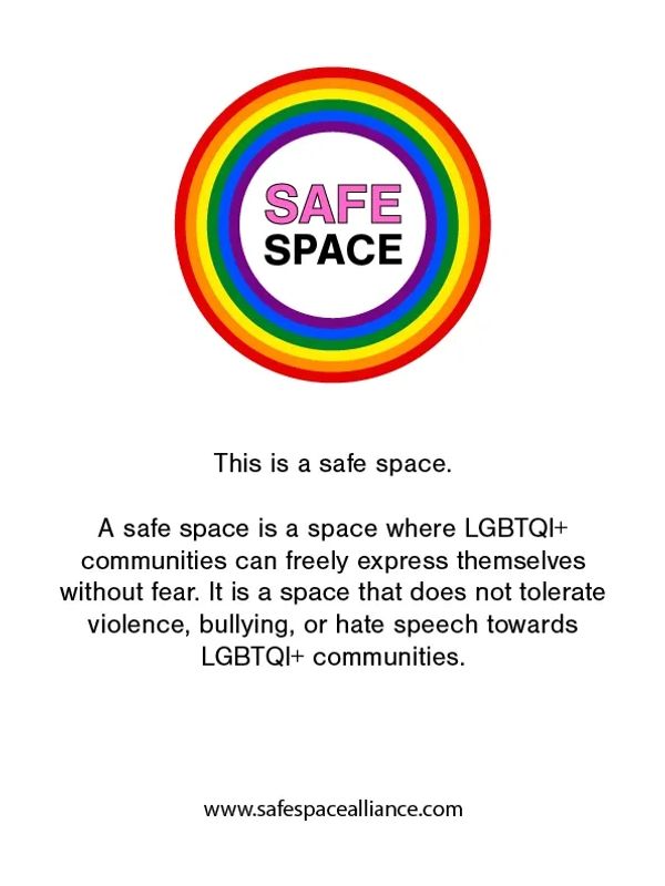 Safe space poster