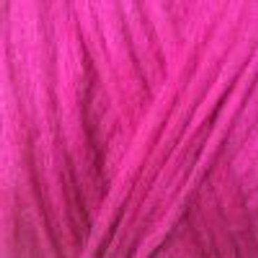 Close-up of vibrant pink yarn strands.