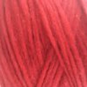 Close-up of vibrant red yarn fibers.