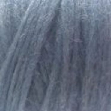 Close-up of soft, gray wool fibers.